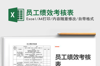 2021年員工績效考核表免費下載