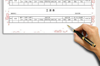 2021年工資條模板-薪酬管理