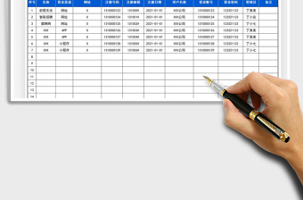 2021年工作账号密码登记表