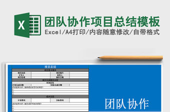 2022年團隊協作項目總結模板