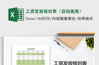 2021年工資發(fā)放核對(duì)表（自動(dòng)高亮）