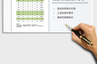 2021年工资发放核对表（自动高亮）