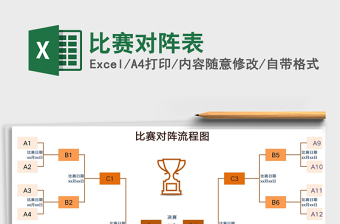 比赛对阵表