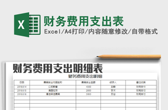 2022年財(cái)務(wù)費(fèi)用支出表