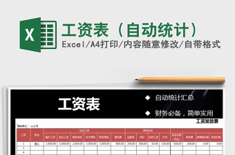 2021年工資表（自動統(tǒng)計）
