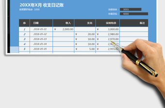 2022年收支日記賬免費(fèi)下載