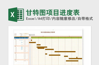 2021年甘特圖項目進度表