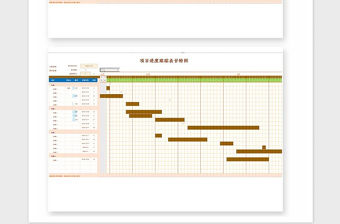 2021年甘特圖項目進度表