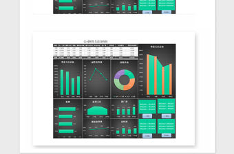 2021年時尚黑色財務支出分析圖表