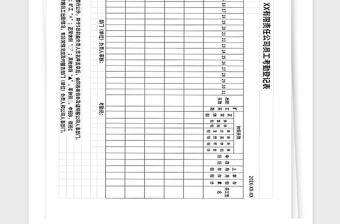 2021年考勤表人力資源排班模板值班簡約