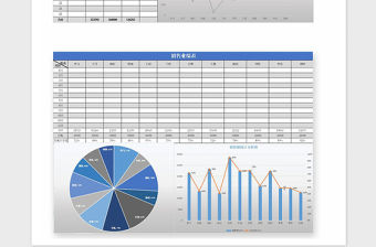 2021年銷售業績統計對比分析excel表格