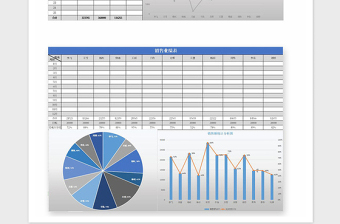 2021年销售业绩统计对比分析excel表格