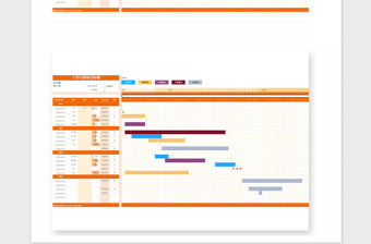 2021年工作项目计划安排甘特图表格