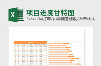2021年項目進度甘特圖