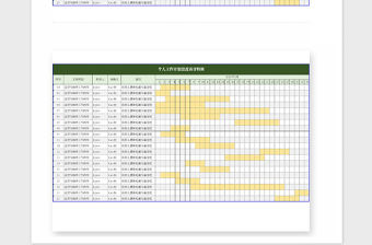 2021年個人工作計劃進度表