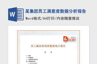 2021年某集團員工滿意度數(shù)據(jù)分析報告