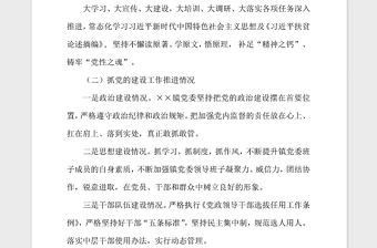 2021年黨的建設工作述職報告