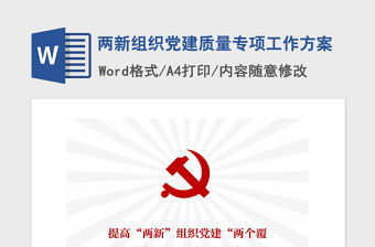 2021年兩新組織黨建質量專項工作方案