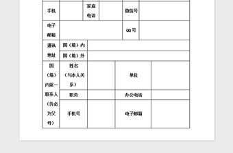 2021年畢業(yè)生黨員出國(境)留學保留組織關系申請(審批)表