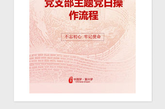 2021年黨支部主題黨日操作流程