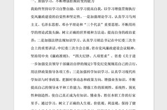 2021年個人關于貫徹執行黨風廉政建設責任制情況的自查報告 