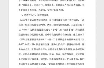 2021年公司團委學雷鋒志愿者活動事跡材料