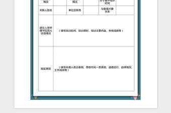 2021年入黨積極分子確定備案審查表