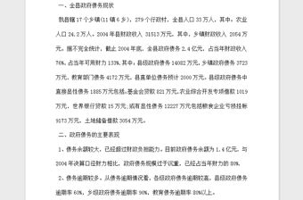 2021年政府債務調研報告