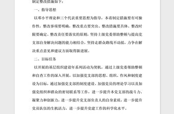 2021年基層黨組織分類定級整改措施