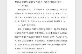 2021年黨員、干部隊伍思想情況分析記錄