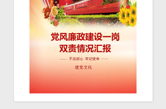 2021年黨風(fēng)廉政建設(shè)一崗雙責(zé)情況匯報(bào)