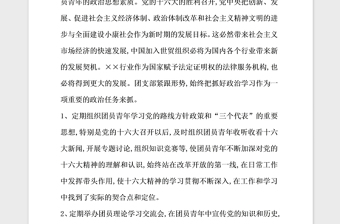 2021年團支部申報紅旗團支部 事跡材料