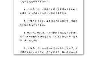 2021年黨史學習教育：黨史年紀集錦（1921一2011）