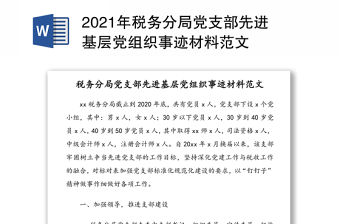 2021稅務分局學習建黨100