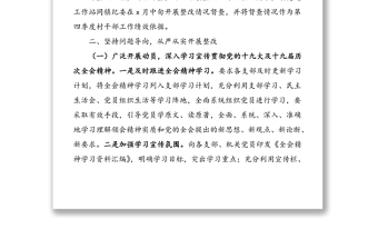 鄉(xiāng)鎮(zhèn)黨委基層黨建工作存在問題整改情況報告范文