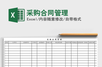 2021年采購(gòu)合同管理