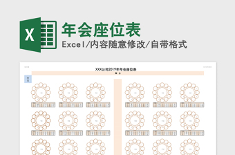 2021年年會(huì)座位表
