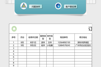 2021年物流快递分点部订单管理系统