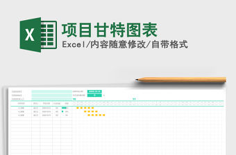 2021年項目甘特圖表