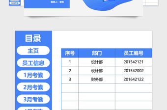 2021年年度考勤系统（含12个月考勤明细）