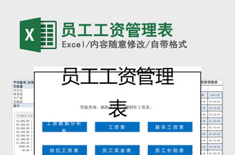 2021年員工工資管理表