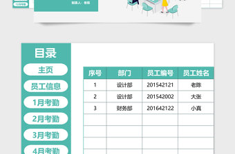 2021年全年考勤系統(tǒng)（自動(dòng)統(tǒng)計(jì)年假情況）