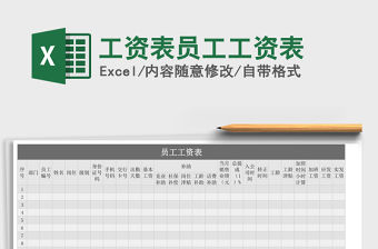 2021年工資表員工工資表