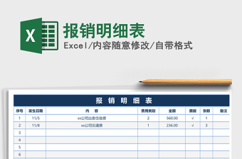 2021年報銷明細表