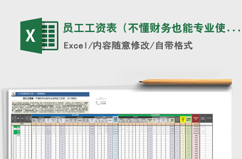 2021年員工工資表（不懂財(cái)務(wù)也能專業(yè)使用的工資表）