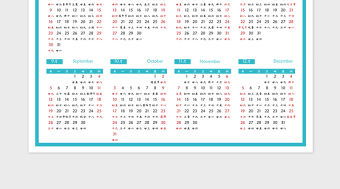 2021年牛年日歷-全年工作計劃表