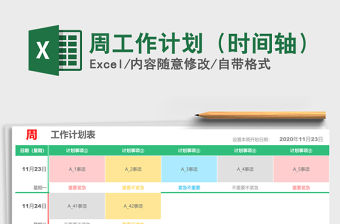2021年周工作計劃（時間軸）