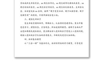 2021中共xx商會支部委員會工作計劃范文