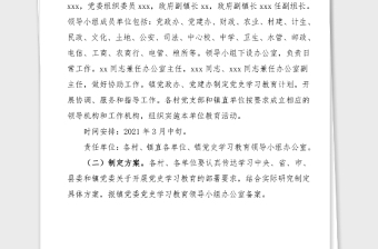 黨史學(xué)習(xí)教育方案鄉(xiāng)鎮(zhèn)開展黨史學(xué)習(xí)教育實(shí)施方案范文工作方案