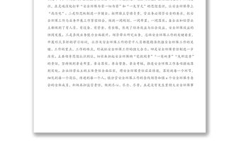 黨委書記在2021年全鎮安全環保工作推進會上的講話（鎮鄉）（1）